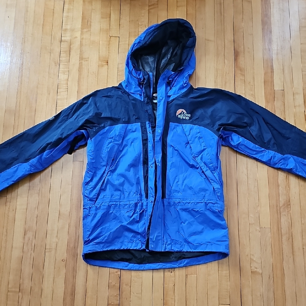Blue and Black Raincoat